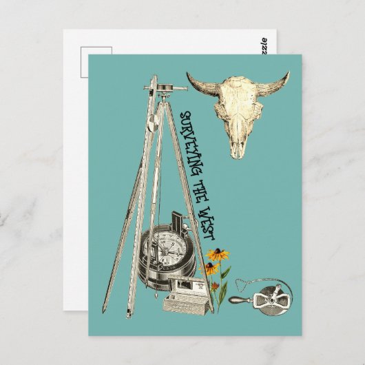 測量西部測量士オールドウェスト ポストカード (正面/裏面)