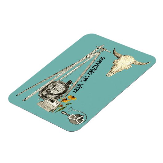 測量西部測量士オールドウェスト マグネット (左側)