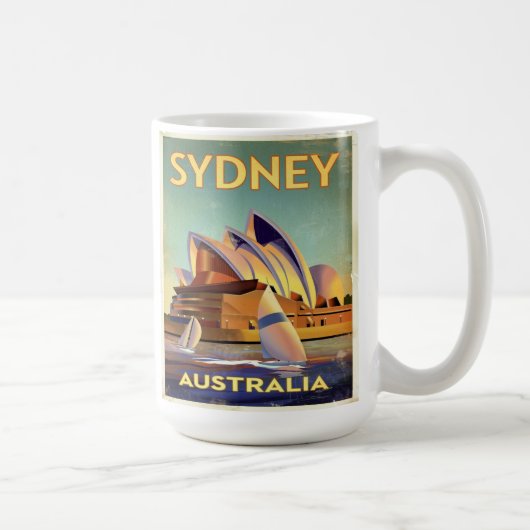 港からのシドニー・オペラハウス コーヒーマグカップ (右)
