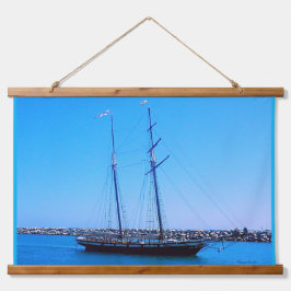 港に向かう巡礼者 吊り下げ型タペストリー