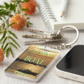 港に買は金が幸せ舟 キーホルダー (正面右)