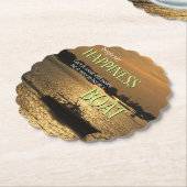 港に買は金が幸せ舟 ペーパーコースター (アングル)