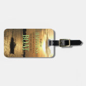 港に買は金が幸せ舟 ラゲッジタグ (正面横)