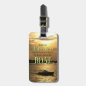 港に買は金が幸せ舟 ラゲッジタグ (正面縦)