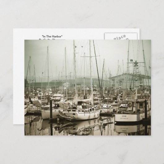 港に ポストカード (正面/裏面)