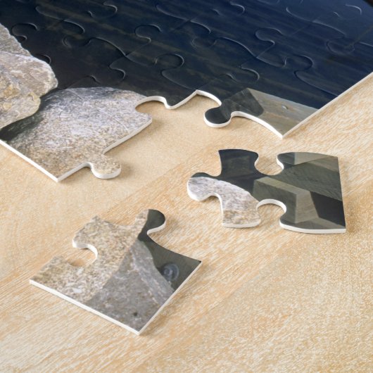 港のあるペギーズコーブの美しい村 ジグソーパズル (側面)