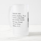 港のイン-曇らされたマグ フロストグラスビールジョッキ (正面左)