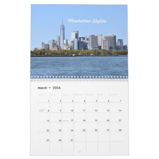 港のカレンダーからの支部のためのニューヨーク、 カレンダー (3月 2026)