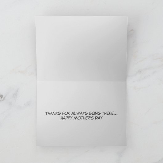 港のシールを貼った母の日のカード カード (内部)