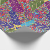 港のダリアのハヌカーの包装紙 ラッピングペーパー (角)