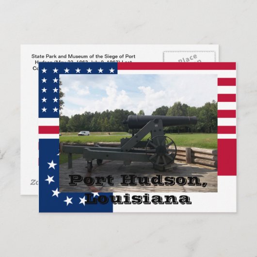 港のハドソンの州立公園の包囲の大砲の表示 ポストカード (正面/裏面)