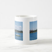 港のヒューロンのヨット コーヒーマグカップ (中央)