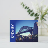 港のブリッジブルー ポストカード (スタンド正面)