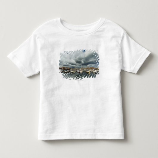 港のボート トドラーTシャツ (正面)
