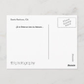 港のボート ポストカード (裏面)