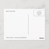 港のボート ポストカード (裏面)