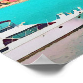 港のボートDrummoyneシドニー旅行 ポスター (角)