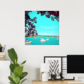 港のボートDrummoyneシドニー旅行 ポスター (ホームオフィス)