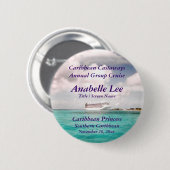 港の巡航の名前入りの記章 缶バッジ (正面&裏面)