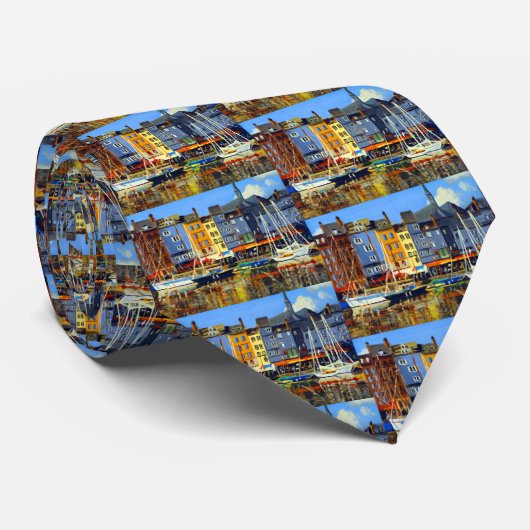 港の帆船 ネクタイ (ロール)