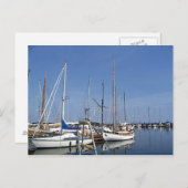 港の帆船 ポストカード (正面/裏面)