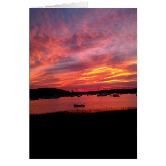 港の日没 (正面)