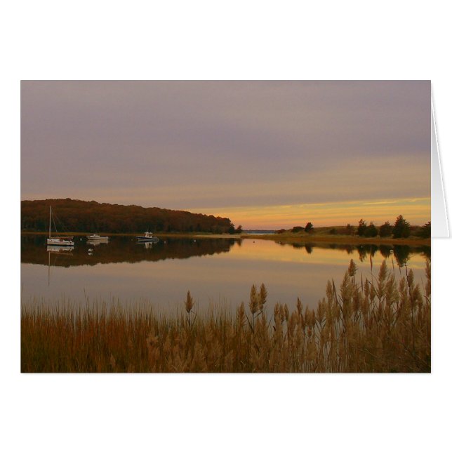 港の日没 (正面横)