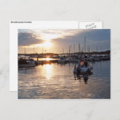 港の日没 ポストカード (正面/裏面)