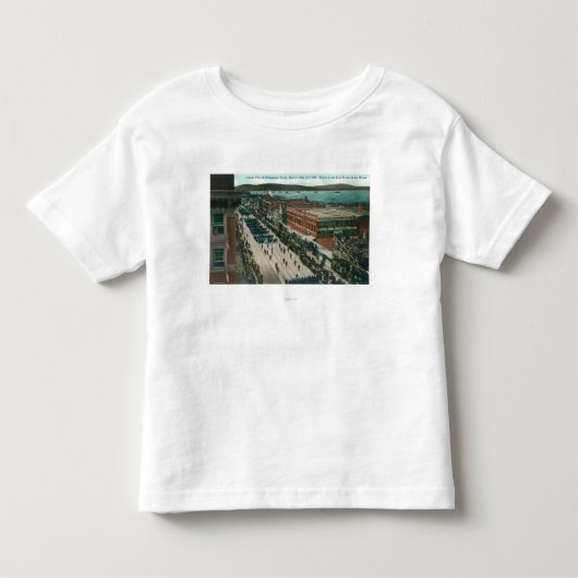 港の米国海軍大西洋の艦隊 トドラーTシャツ (正面)