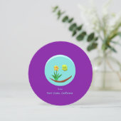 港の肋骨、カリフォルニアからのラッパスイセンの挨拶 シーズンカード (スタンド正面)