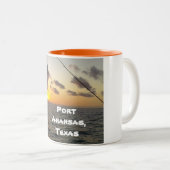 港のAransasのコーヒー・マグ ツートーンマグカップ (正面右)