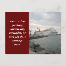 港のCanaveralの郵便はがきからの航海 案内ポストカード