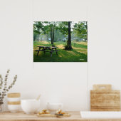 港のElginのピクニック ポスター (キッチン)