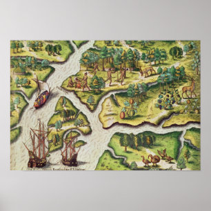 港フランスのに到着王室の ポスター