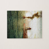 港入口、Charlevoix、1900年頃ミシガン州 ジグソーパズル (横)