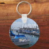 港内のボート キーホルダー (正面)