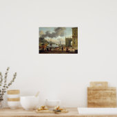 港地中海のの風景 ポスター (キッチン)