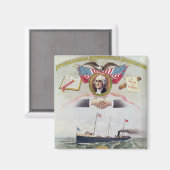 港湾労国際的働者協会 マグネット (正面/裏面)