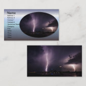 港都市上の稲妻 名刺 (正面/裏面)