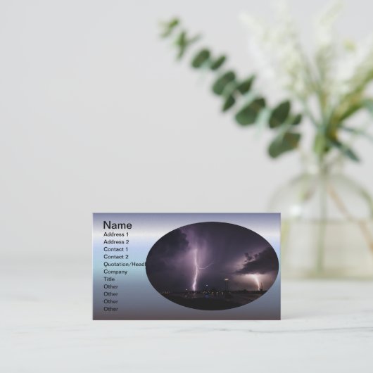 港都市上の稲妻 名刺 (スタンド正面)