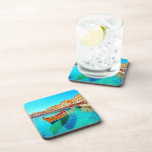 港鮮やか港地中海の港 コースター (右側)