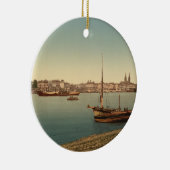 港、ボルドー、フランス セラミックオーナメント (右)