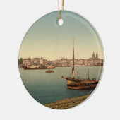 港、ボルドー、フランス セラミックオーナメント (左)