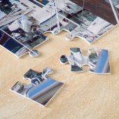 港。住宅とヨット付きポート ジグソーパズル (側面)