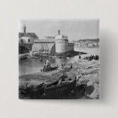 港、Concarneau 缶バッジ (正面)