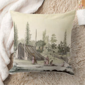 港Francesci (色の版木、銅版、版画)のLa Perouse クッション (ブランケット)