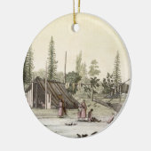 港Francesci (色の版木、銅版、版画)のLa Perouse セラミックオーナメント (左)