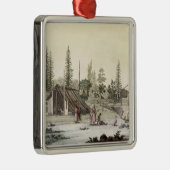 港Francesci (色の版木、銅版、版画)のLa Perouse メタルオーナメント (右)