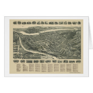 港JervisのNYのパノラマ式の地図- 1920年