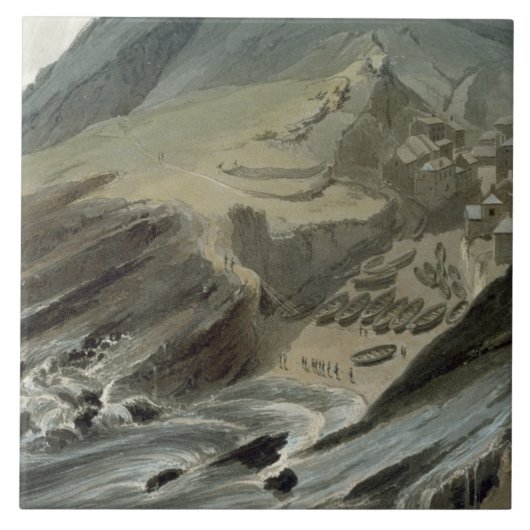 港Looe、「素晴らしいBのまわりの旅行からのコーンウォール、 タイル (正面)